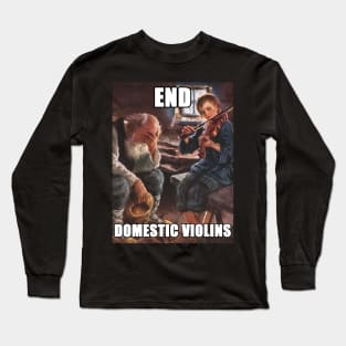 PUNTIMES - Domestic Violins Long Sleeve T-Shirt